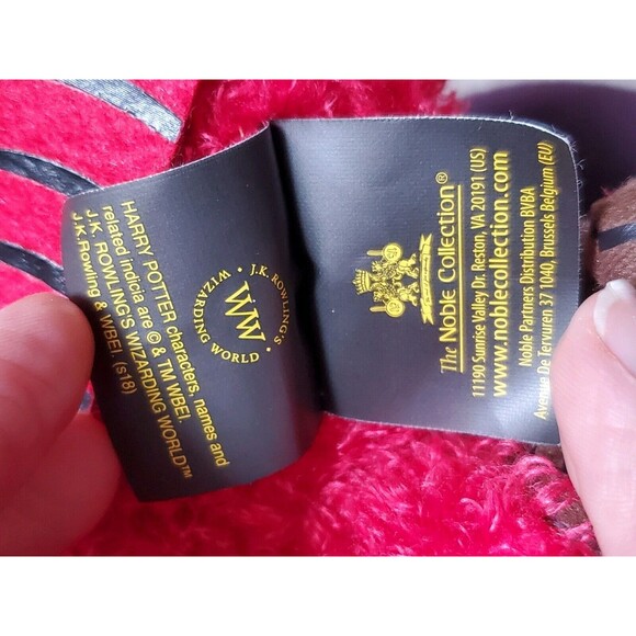 Harry Potter Fawkes Phoenix Plush Red Bird Felt Tail Crest Noble Collection 17” - Picture 6 of 12